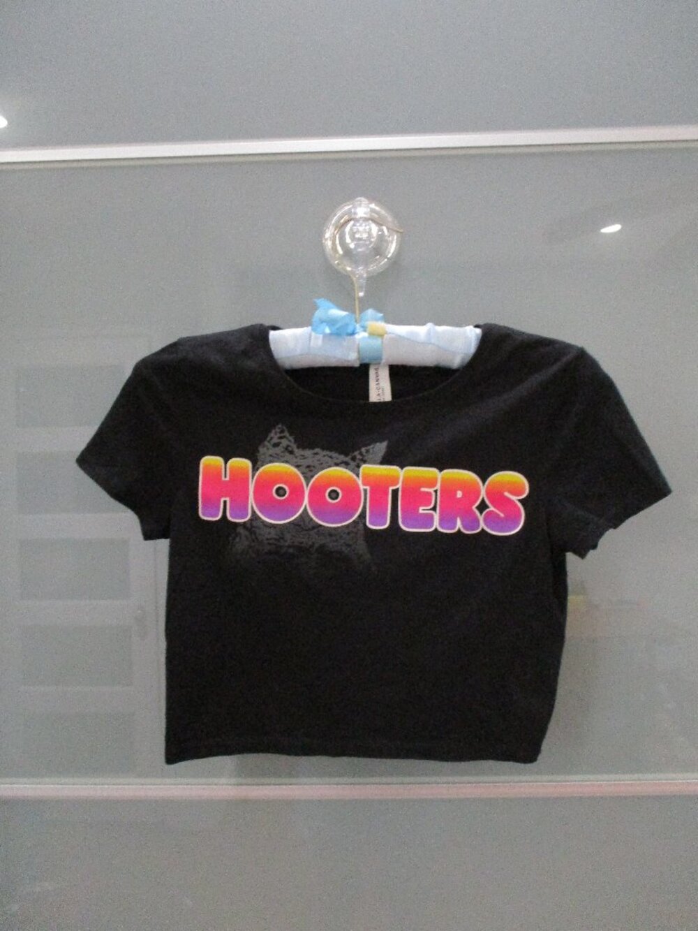 Hooters Bella + Canvas Uniform Cropped Black T-shirt